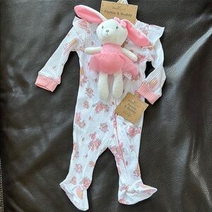 Pink Floral Kids One Piece